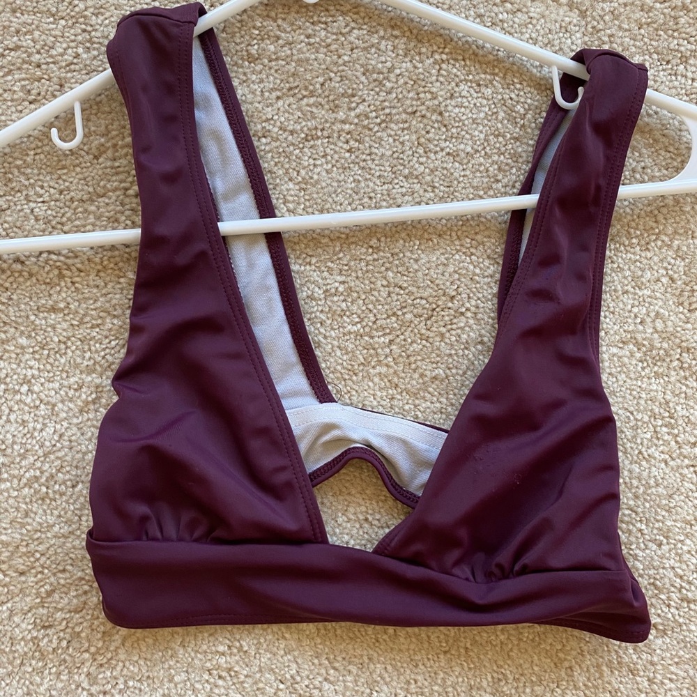 Purple urban outfitters swim suit top